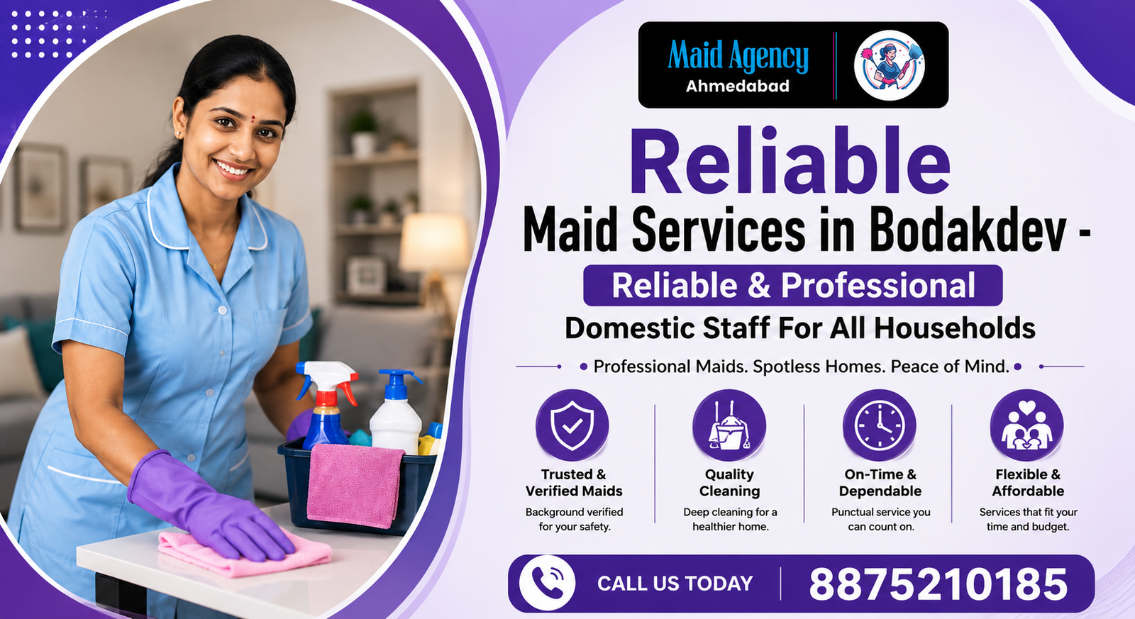 Reliable Maid Services in Bopal: Your Trusted Partner for a Cleaner