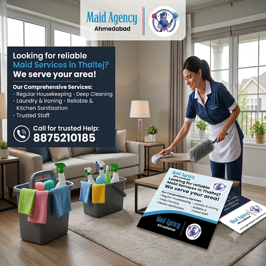 Read more about the article Maid Services in Thaltej – Reliable Help for Your Home
